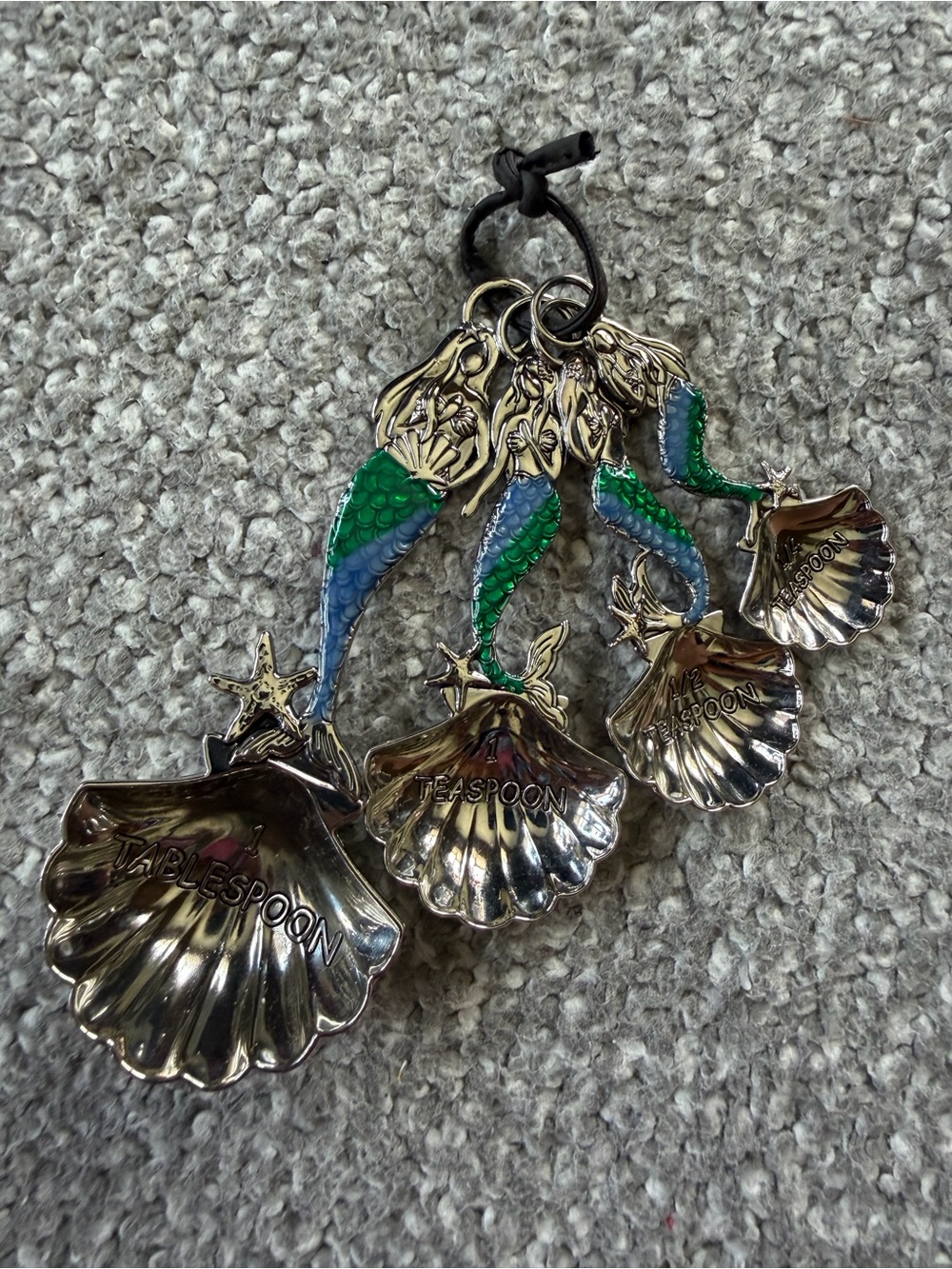 Ganz Mermaid & Scallop Shell 4-Piece Measuring Spoon Set (Model ER32710)